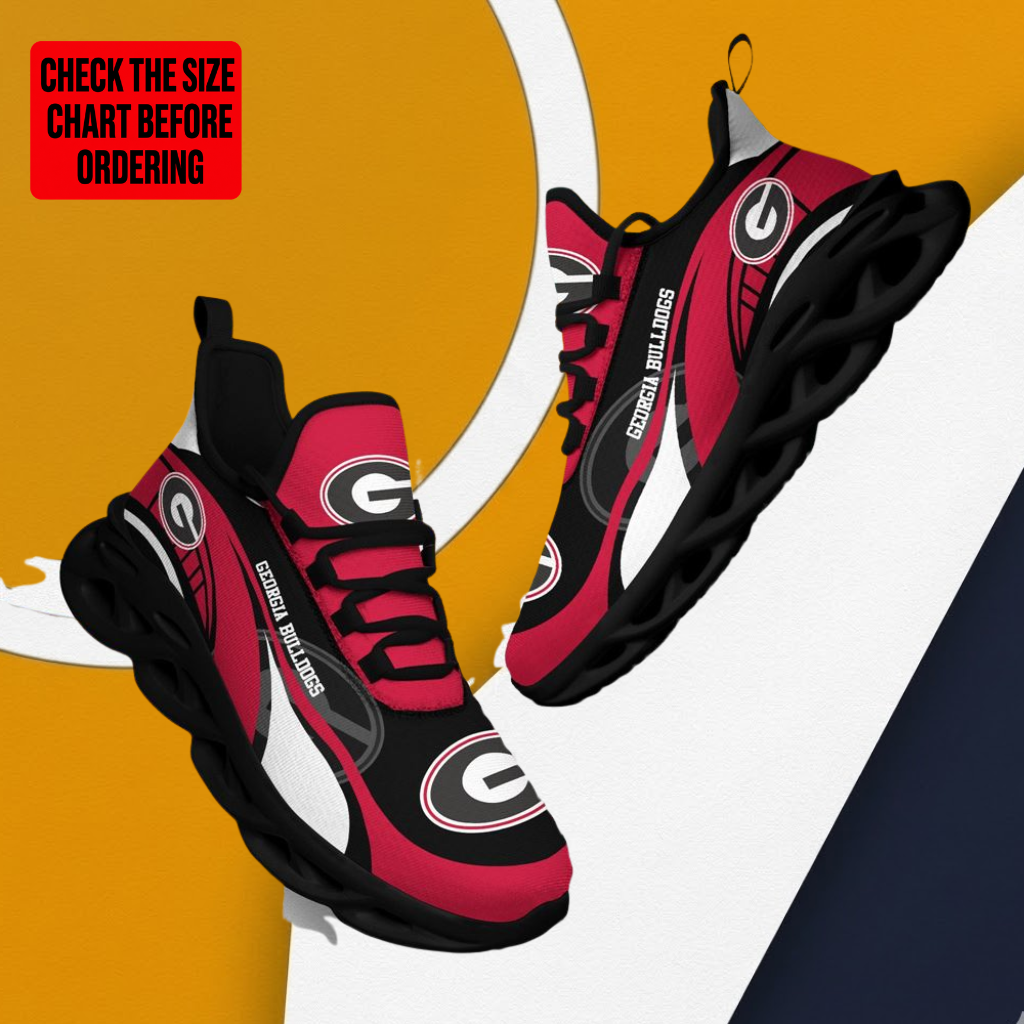 LIMITED EDITION - NEW CUSTOMIZED NCAA FBS06 GEB GEORGIA BULLDOGS CLUNKY SNEAKERS