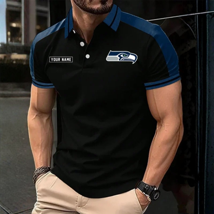 [SPECIAL OFFER] NEW CUSTOMIZED NFL06 SSH SEATTLE SEAHAWKS POLO SHIRT