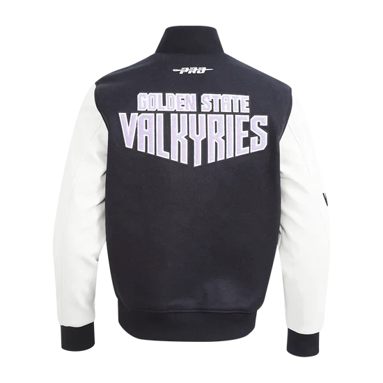 LIMITED EDITION - NEW CUSTOMIZED WNBA05 GSV GS VALKYRIES BASEBALL JACKET, SATIN VARSITY JACKET 04