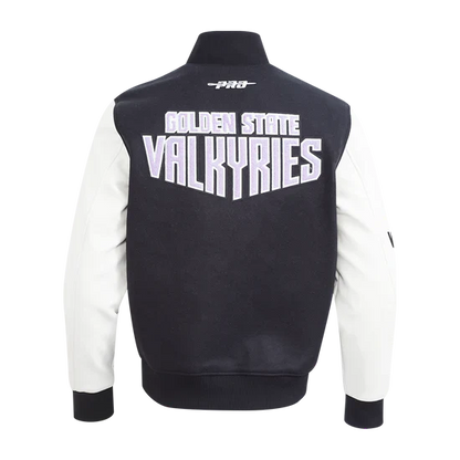 LIMITED EDITION - NEW CUSTOMIZED WNBA05 GSV GS VALKYRIES BASEBALL JACKET, SATIN VARSITY JACKET 04