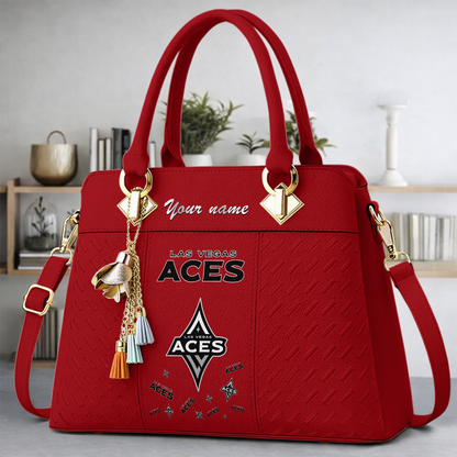 [FAN FAVORITE] NEW CUSTOMIZED WNBA07 LVA LAS VEGAS ACES MULTICOLOR HANDBAG