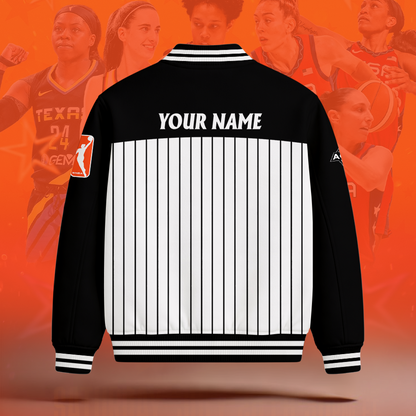 [FAN FAVORITE] NEW CUSTOMIZED WNBA07 LVA LAS VEGAS ACES BASEBALL JACKET