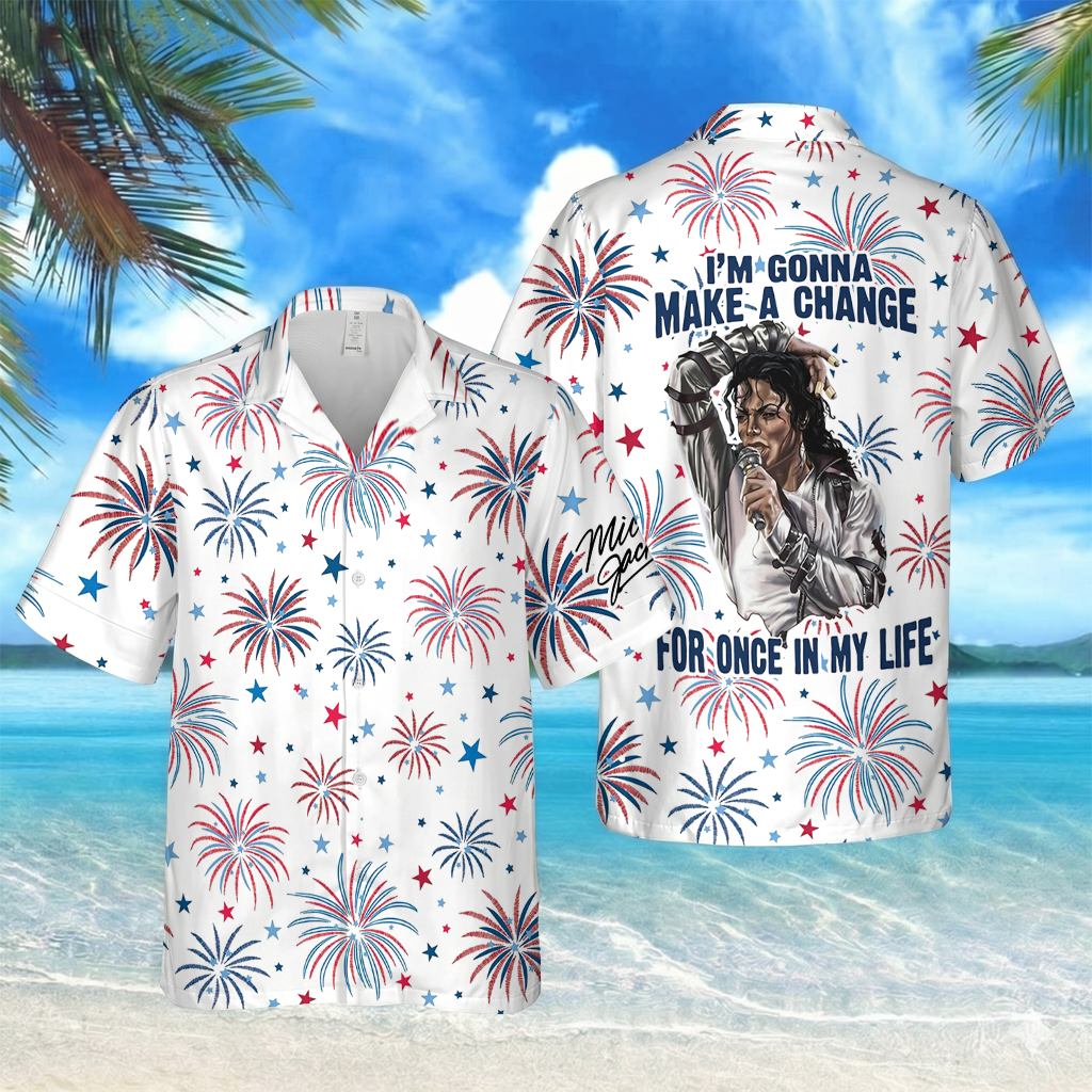 [FAN EXCLUSIVE] NEW CUSTOMIZED MICHAEL JACKSON UNISEX HAWAIIAN SHIRT