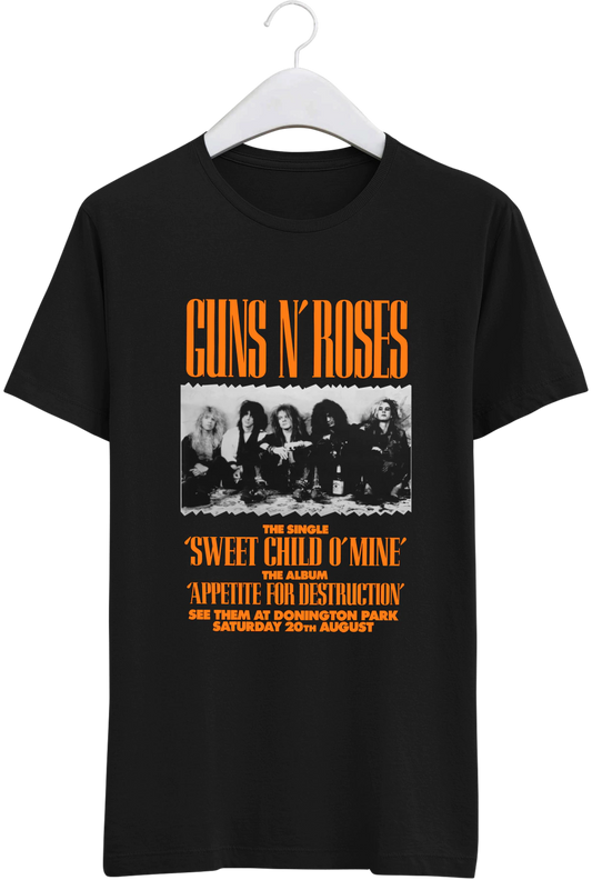 NEW PREMIUM GUNS N' ROSES UNISEX T-SHIRT