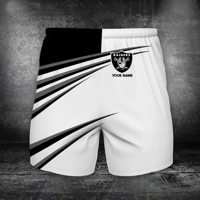 VIRAL EDITION - NEW CUSTOMIZED NFL07 LVR LAS VEGAS RAIDERS POLO, T-SHIRT & SHORT PANTS SET