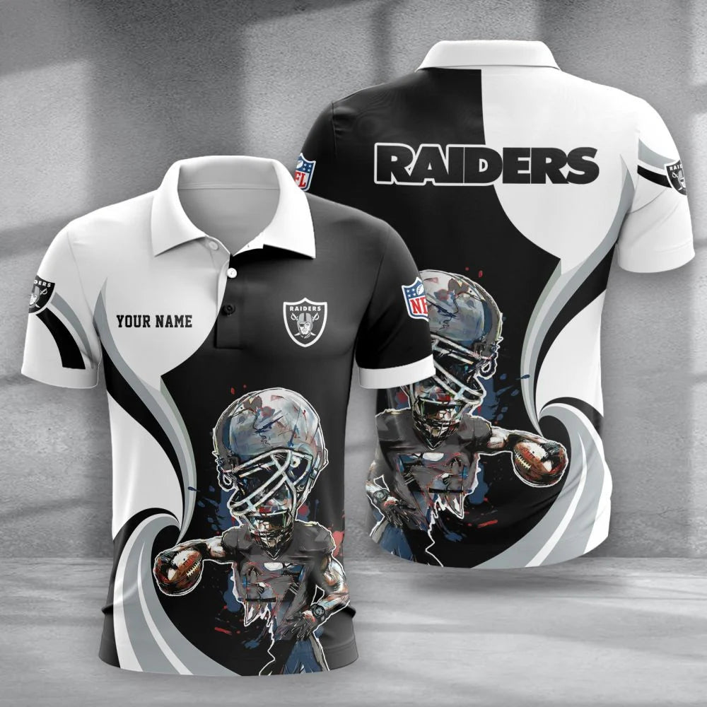 LIMITED EDITION - NEW CUSTOMIZED NFL07 LVR LAS VEGAS RAIDERS T-SHIRT, POLO SHIRT, ZIP POLO SHIRT, SWEATSHIRT, HOODIE & ZIP HOODIE