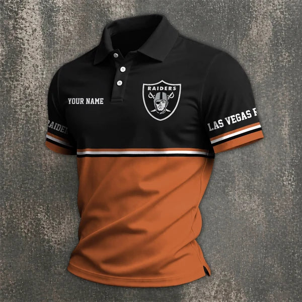 [SPECIAL OFFER] NEW CUSTOMIZED NFL07 LVR LAS VEGAS RAIDERS POLO SHIRT