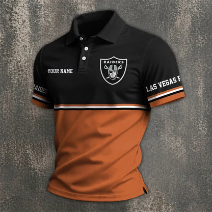 [SPECIAL OFFER] NEW CUSTOMIZED NFL07 LVR LAS VEGAS RAIDERS POLO SHIRT