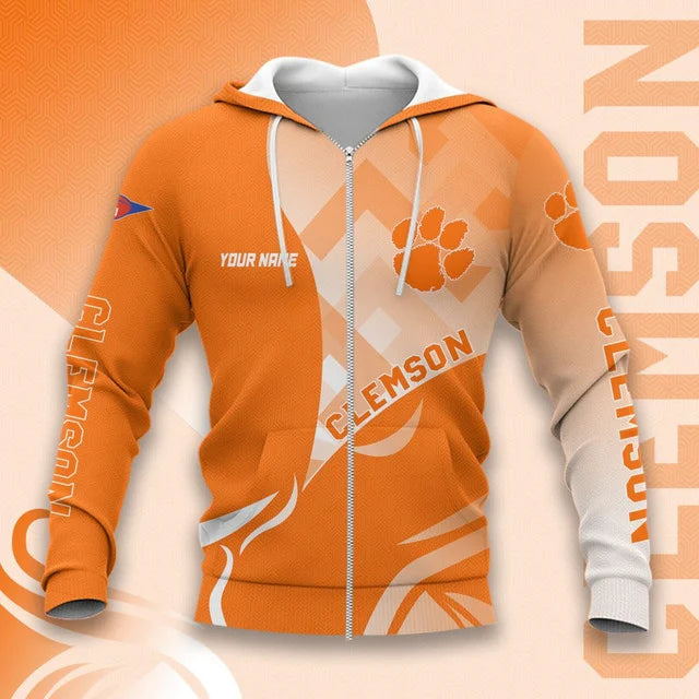MEGA SALE - NEW CUSTOMIZED NCAA FBS07 CST CLEMSON TIGERS HOODIE, T-SHIRTS, ZIP HOODIE, SWEATSHIRTS & POLO SHIRT