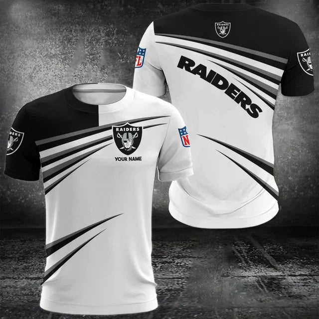 VIRAL EDITION - NEW CUSTOMIZED NFL07 LVR LAS VEGAS RAIDERS POLO, T-SHIRT & SHORT PANTS SET