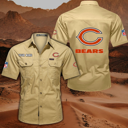 SPECIAL EDITION - NEW CUSTOMIZED NFL26 CCB CHICAGO BEARS MUTICOLOR MEN'S CARGO SHIRT