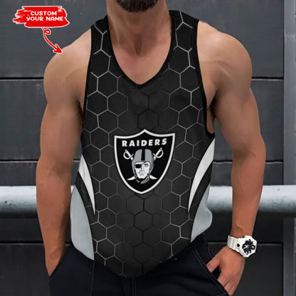 [SPECIAL OFFER] NEW CUSTOMIZED NFL07 LVR LAS VEGAS RAIDERS UNISEX TANK TOP