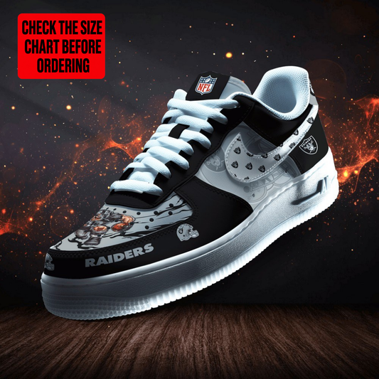 LIMITED EDITION - NEW CUSTOMIZED NFL07 LVR LAS VEGAS RAIDERS AF1 SHOES
