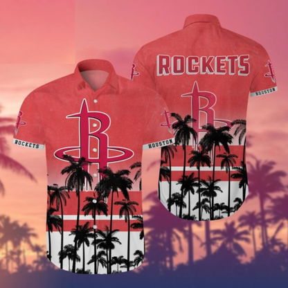 LIMITED EDITION - NEW CUSTOMIZED NBA07 HRO HOUSTON ROCKETS UNISEX HAWAIIAN SHIRT