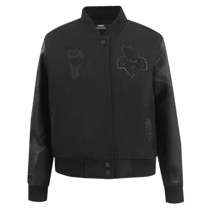 LIMITED EDITION - NEW CUSTOMIZED WNBA10 NYL NY LIBERTY BASEBALL JACKET, SATIN VARSITY JACKET 07