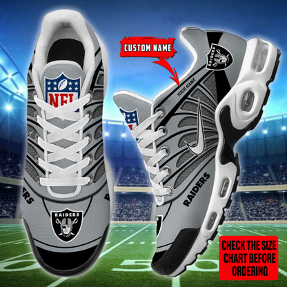 [SPECIAL OFFER] NEW CUSTOMIZED NFL07 LVR LAS VEGAS RAIDERS AIR MAX PLUS SNEAKERS