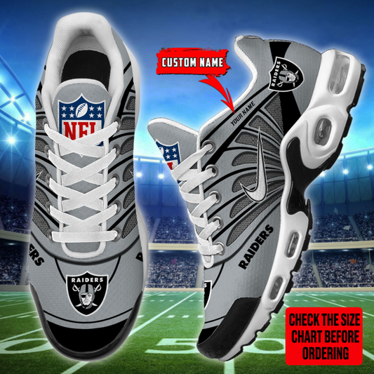 [SPECIAL OFFER] NEW CUSTOMIZED NFL07 LVR LAS VEGAS RAIDERS AIR MAX PLUS SNEAKERS
