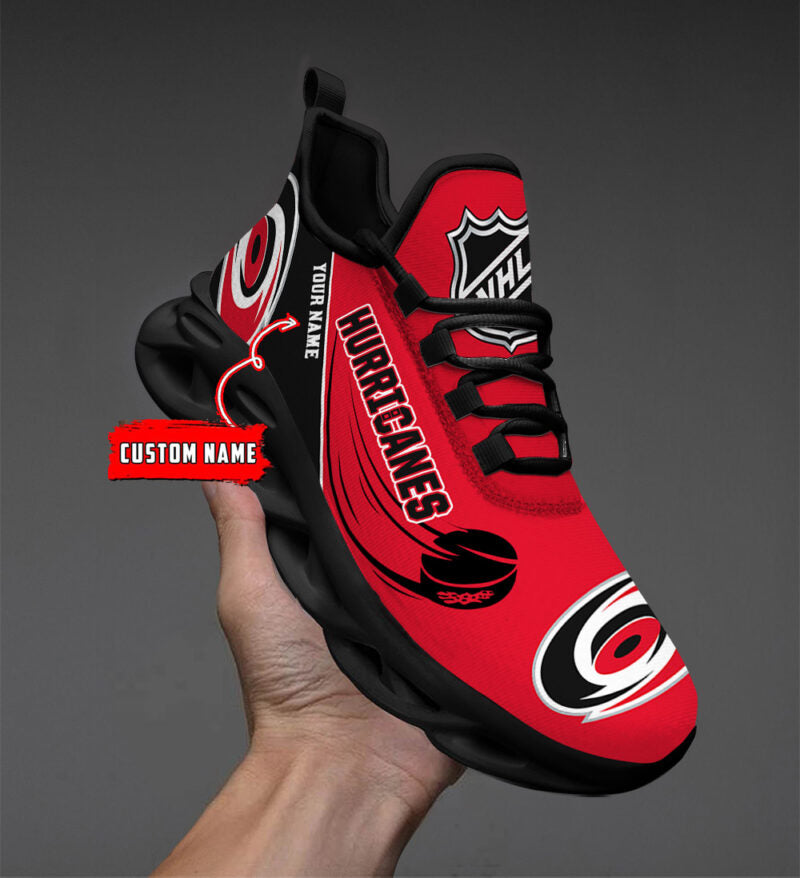 LIMITED EDITION - NEW CUSTOMIZED NHL07 CLH CAROLINA HURRICANES CLUNKY SNEAKERS