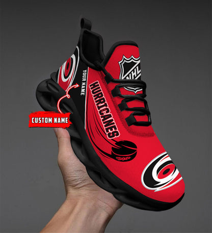 LIMITED EDITION - NEW CUSTOMIZED NHL07 CLH CAROLINA HURRICANES CLUNKY SNEAKERS