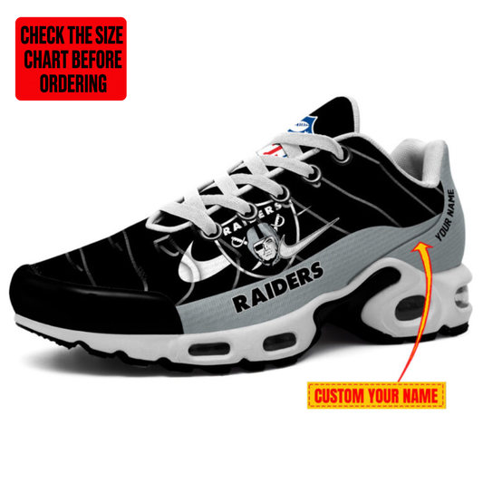 [SPECIAL OFFER] NEW CUSTOMIZED NFL07 LVR LAS VEGAS RAIDERS AIR MAX PLUS SNEAKERS