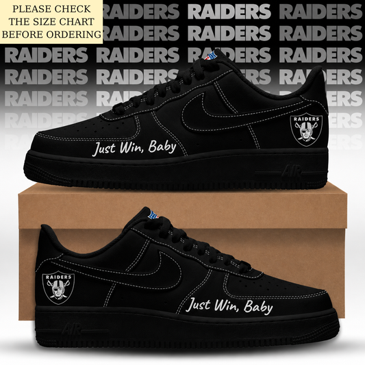 LIMITED EDITION - NEW CUSTOMIZED NFL07 LVR LAS VEGAS RAIDERS AF1 SHOES