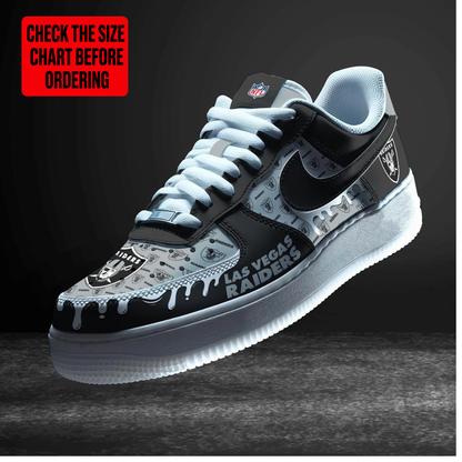 [SPECIAL OFFER] NEW CUSTOMIZED NFL07 LVR LAS VEGAS RAIDERS AF1 SHOES