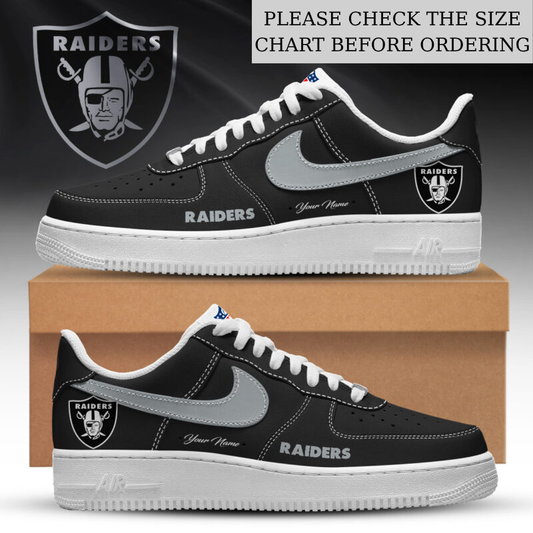 LIMITED EDITION - NEW CUSTOMIZED NFL07 LVR LAS VEGAS RAIDERS AF1 SHOES