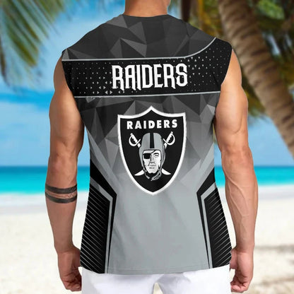 LIMITED EDITION - NEW CUSTOMIZED NFL07 LVR LAS VEGAS RAIDERS MEN'S GYM SHIRT