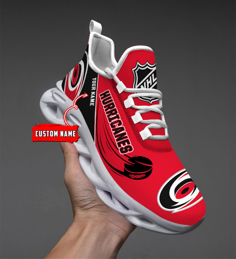 LIMITED EDITION - NEW CUSTOMIZED NHL07 CLH CAROLINA HURRICANES CLUNKY SNEAKERS