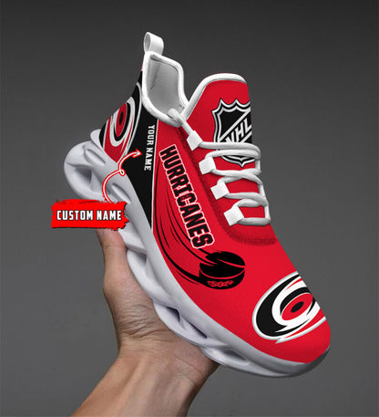 LIMITED EDITION - NEW CUSTOMIZED NHL07 CLH CAROLINA HURRICANES CLUNKY SNEAKERS