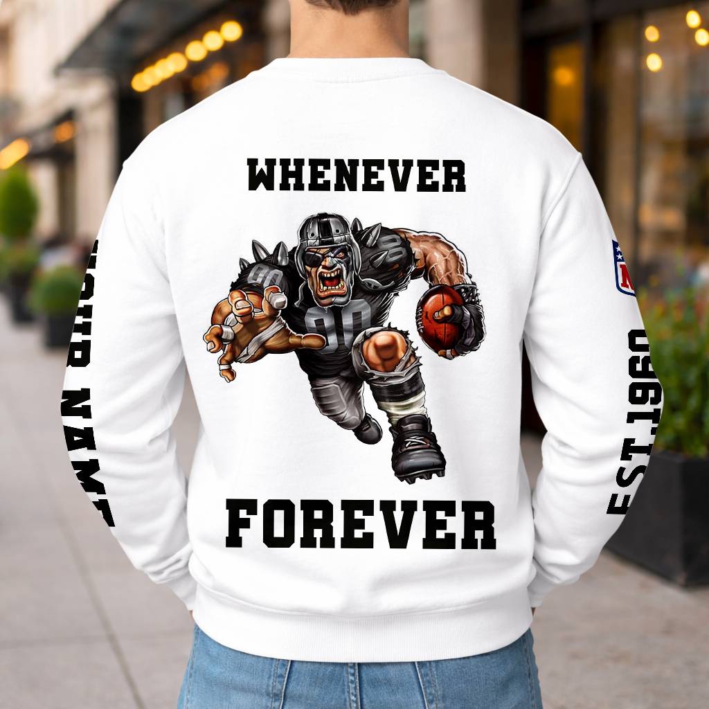 LIMITED EDITION - NEW CUSTOMIZED NFL07 LVR LAS VEGAS RAIDERS UNISEX T-SHIRT, POLO, HOODIE & JACKETS