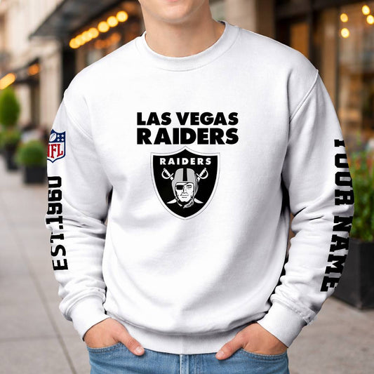 LIMITED EDITION - NEW CUSTOMIZED NFL07 LVR LAS VEGAS RAIDERS UNISEX T-SHIRT, POLO, HOODIE & JACKETS