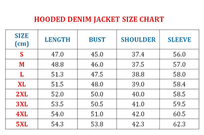 New Premium Elvis Presley Hooded Denim Jacket - EVPLCAO78