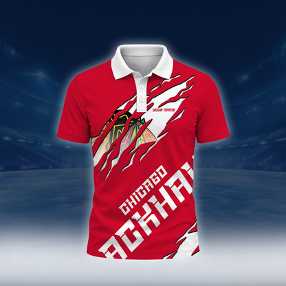 LIMITED EDITION - NEW CUSTOMIZED NHL08 CBH CHICAGO BLACKHAWKS UNISEX T-SHIRT, POLO, HOODIE & SWEASHIRTS