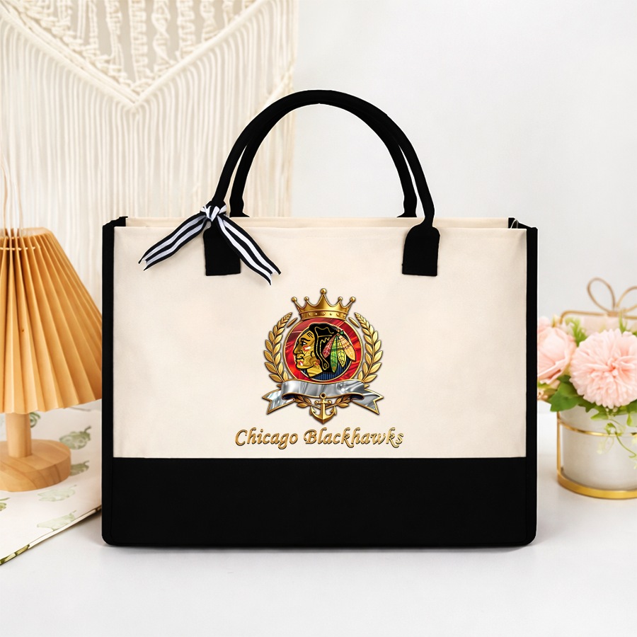LIMITED EDITION - NEW CUSTOMIZED NHL08 CBH CHICAGO BLACKHAWKS TOTE BAG GIFT FOR FANS
