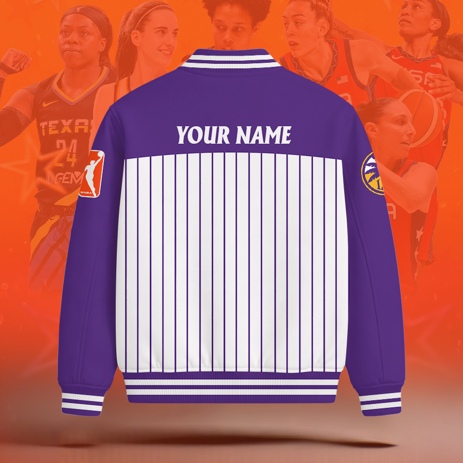 [FAN FAVORITE] NEW CUSTOMIZED WNBA08 LAS LOS ANGELES SPARKS BASEBALL JACKET