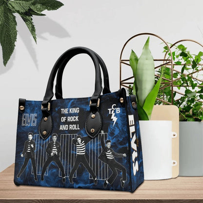 New Premium Elvis Presley Leather Hand Bag - EVPLCAO88