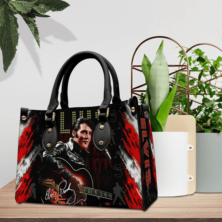 New Premium Elvis Presley Leather Hand Bag - EVPLCAO89