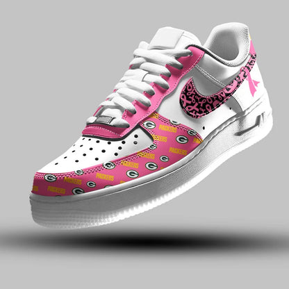 VIRAL EDITION - NEW CUSTOMIZED NFL08 GBP GREEN BAY PACKERS AF1 SNEAKERS
