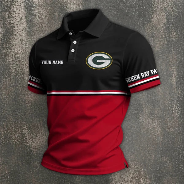 [SPECIAL OFFER] NEW CUSTOMIZED NFL08 GBP GREEN BAY PACKERS POLO SHIRT