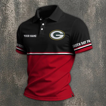 [SPECIAL OFFER] NEW CUSTOMIZED NFL08 GBP GREEN BAY PACKERS POLO SHIRT