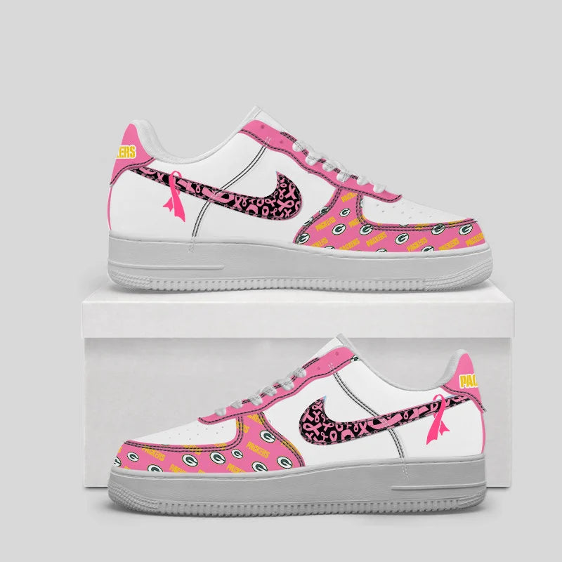 VIRAL EDITION - NEW CUSTOMIZED NFL08 GBP GREEN BAY PACKERS AF1 SNEAKERS