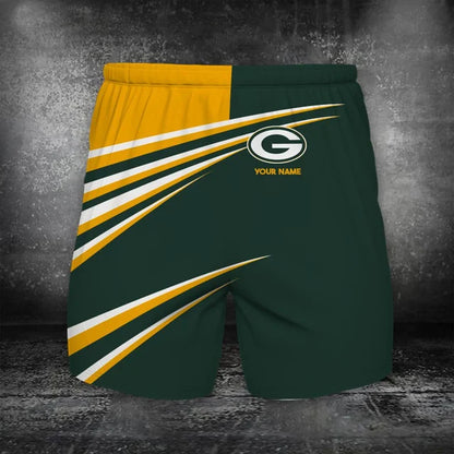 VIRAL EDITION - NEW CUSTOMIZED NFL08 GBP GREEN BAY PACKERS POLO, T-SHIRT & SHORT PANTS SET