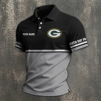 [SPECIAL OFFER] NEW CUSTOMIZED NFL08 GBP GREEN BAY PACKERS POLO SHIRT