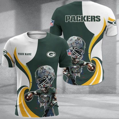 LIMITED EDITION - NEW CUSTOMIZED NFL08 GBP GREEN BAY PACKERS T-SHIRT, POLO SHIRT, ZIP POLO SHIRT, SWEATSHIRT, HOODIE & ZIP HOODIE