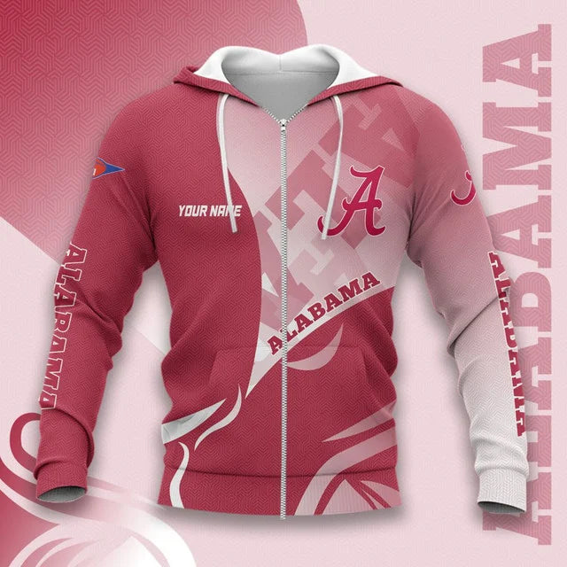 MEGA SALE - NEW CUSTOMIZED NCAA FBS08 ABC ALABAMA CRIMSON TIDE HOODIE, T-SHIRTS, ZIP HOODIE, SWEATSHIRTS & POLO SHIRT