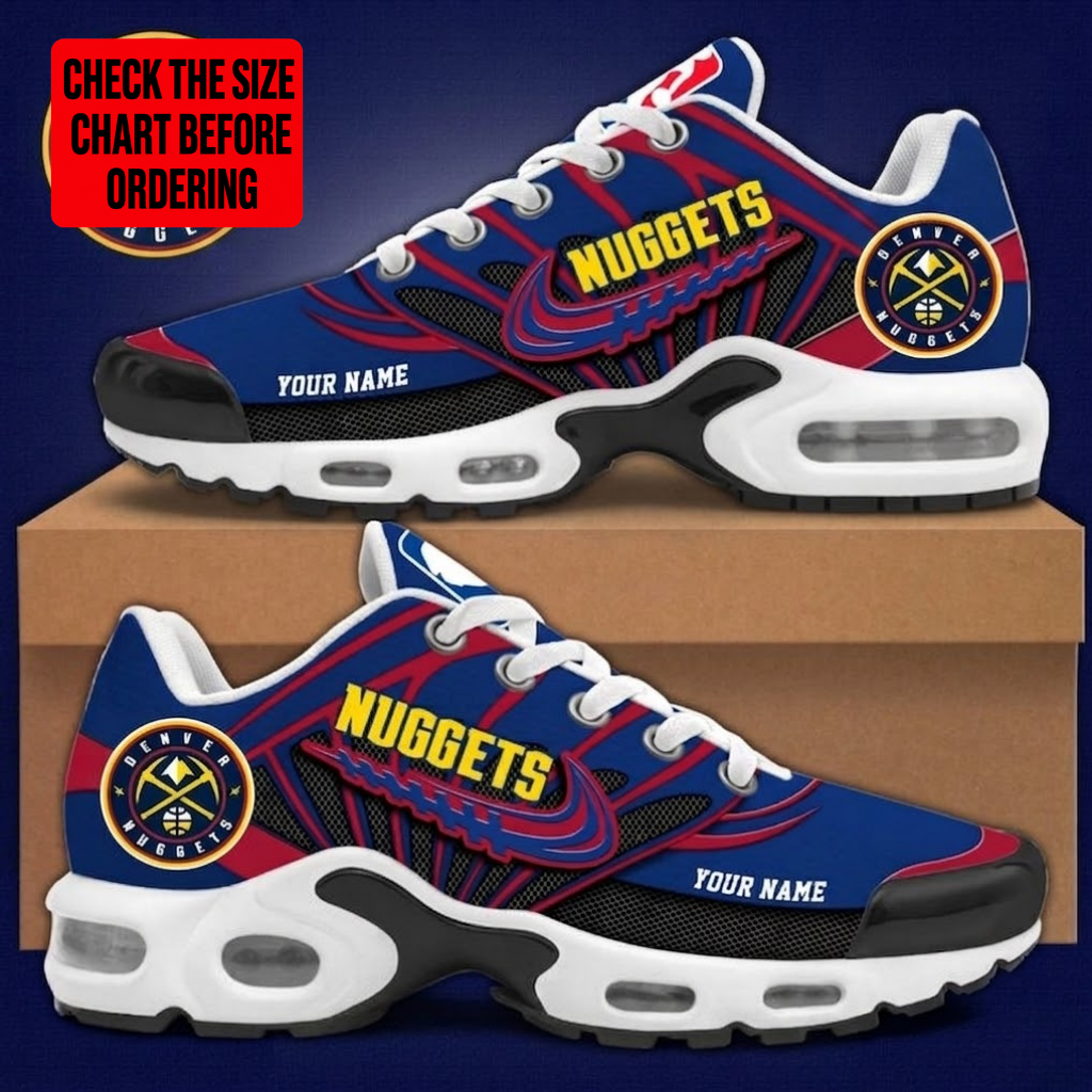 [HOT DEAL] NEW CUSTOMIZED NBA08 DNU DENVER NUGGETS AIR MAX PLUS SNEAKERS
