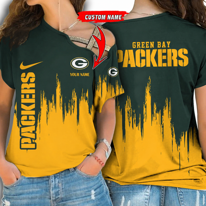 [SPECIAL OFFER] NEW CUSTOMIZED NFL08 GBP GREEN BAY PACKERS SHOULDER SHIRT