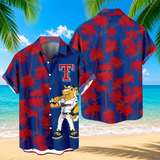 LIMITED EDITION - NEW CUSTOMIZED MLB08 TRS TEXAS RANGERS UNISEX HAWAIIAN SHIRT
