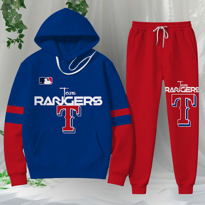 LIMITED EDITION - NEW CUSTOMIZED MLB08 TRS TEXAS RANGERS HOODIE & SWEATPANTS SET
